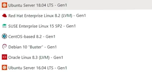 Linux distributions for Azure virtual machines